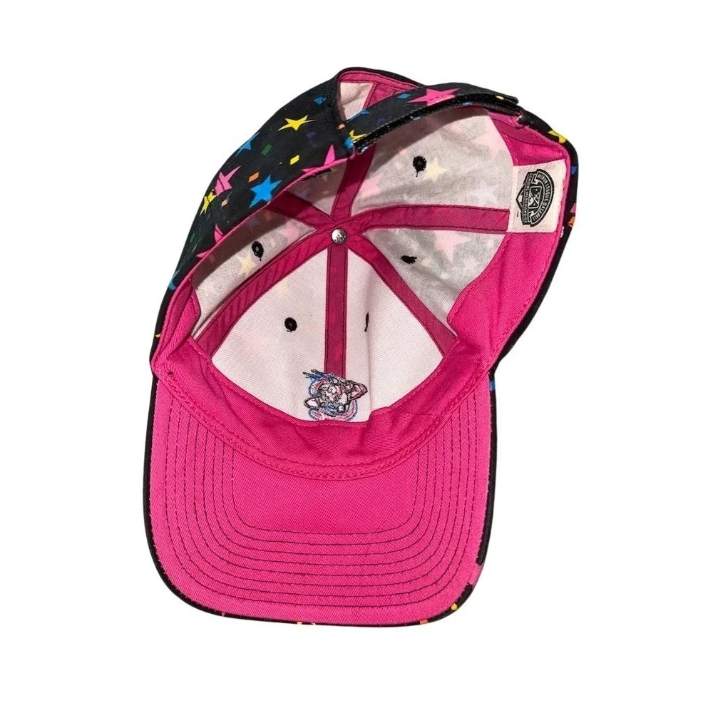 N47 Twins Youth Adjustable Baseball Cap‎ Stars Pink Brim Size M baseball hat